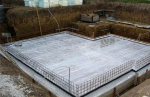 Бетонный фундамент