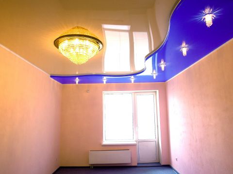 Зеркальные натяжные потолки